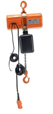 Vestil H-1000-3 hoists and crane shown from an alternate angle