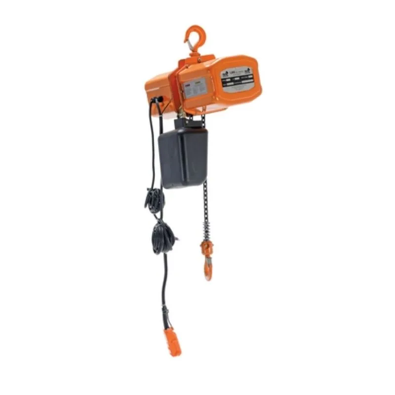 Vestil H-1000-3 Steel Economy Chain Hoist with Chain Container 3 Phase 1000 Lb. Capacity