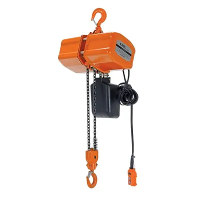 Vestil H-4000-1 Steel Economy Chain Hoist with Chain Container 1 Phase 4000 Lb. Capacity