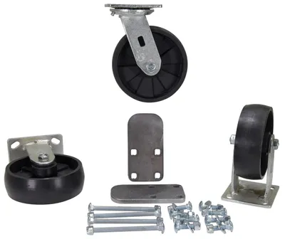 Vestil H-CK3-GFN6-2 caster wheel shown from an alternate angle