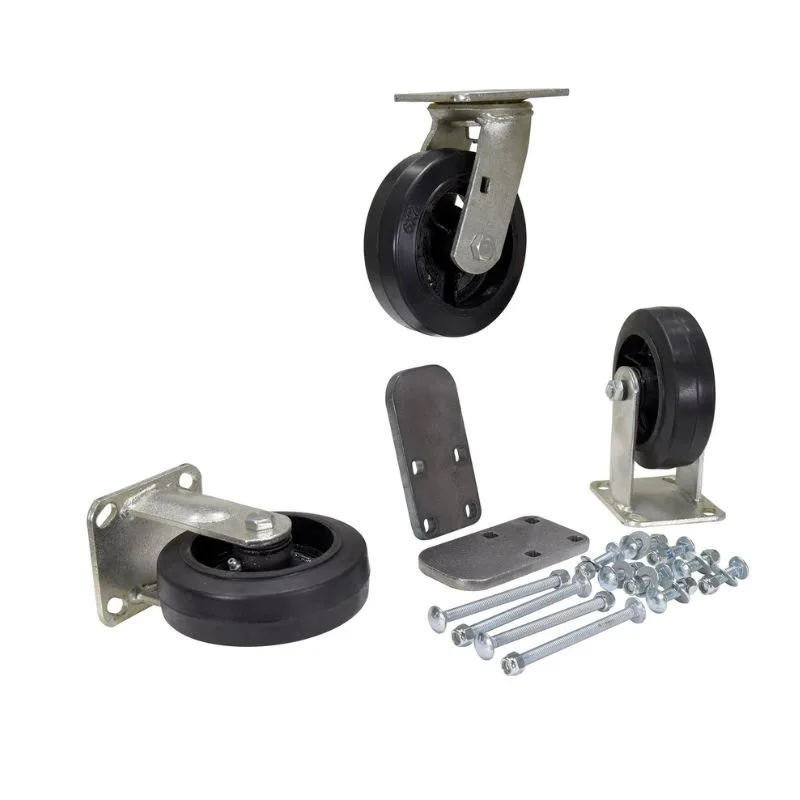Vestil H-CK3-MR6-2 Mold-ON-Rubber Caster Kit