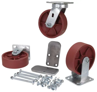 Vestil H-CK3-SC6-2HD caster wheel shown from an alternate angle