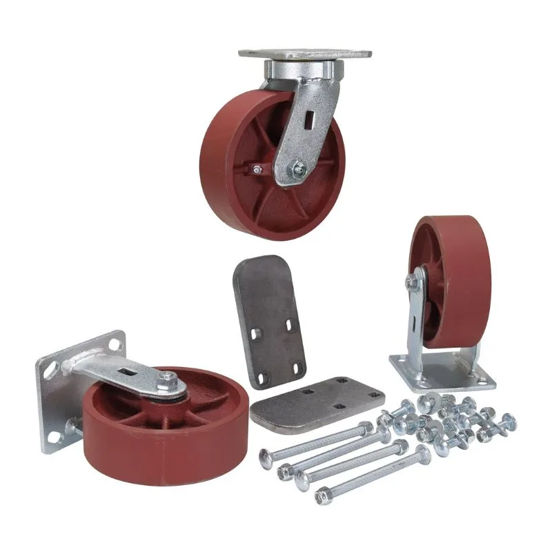 Vestil H-CK3-SC6-2HD Ductile Steel Caster Kit
