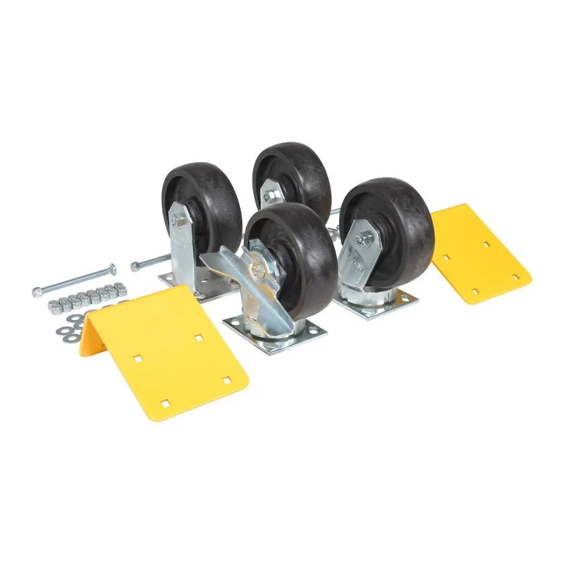 Vestil H-CK4-C23C Glass-Filled Nylon Caster Kit