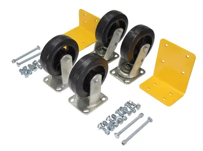 Vestil H-CK4-MR6-2 caster wheel shown from an alternate angle