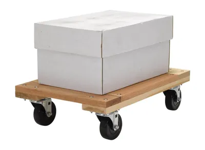 Vestil HDOF-1624-12-NM Hardwood Open Deck Dolly with Non Marking Casters
