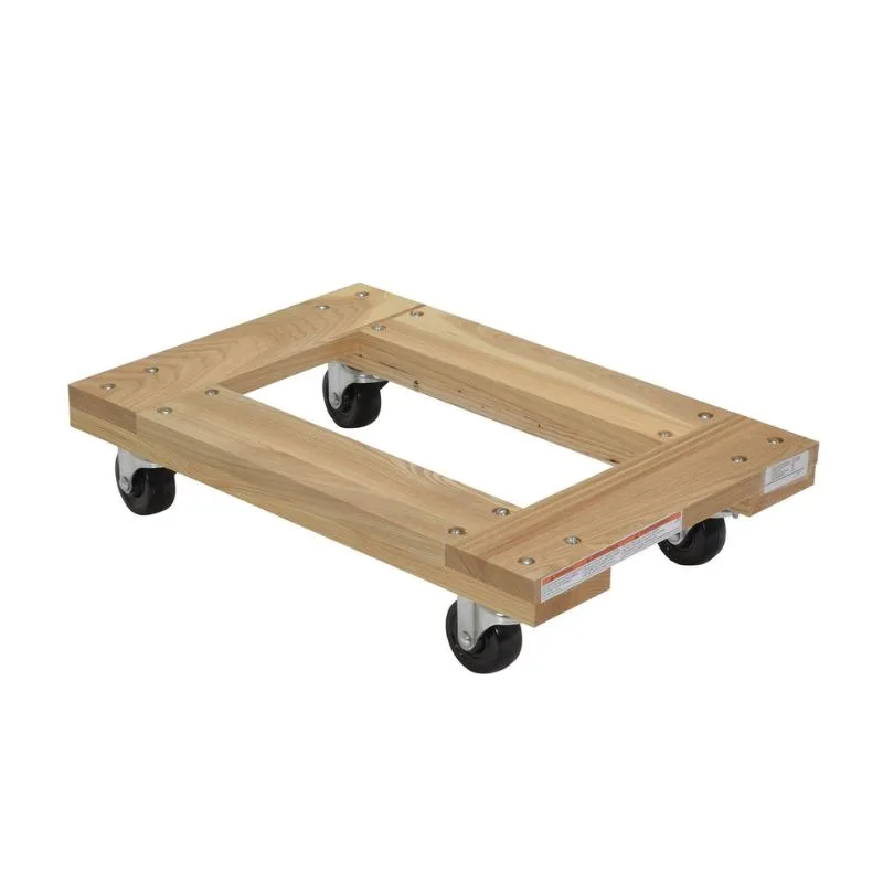 Vestil HDOF-1624-9 Hardwood Open Deck Dolly