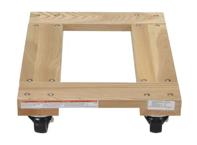 Vestil HDOF-1624-9-NM Hardwood Open Deck Dolly