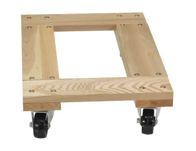 Vestil HDOF-1624-9-NM Hardwood Open Deck Dolly