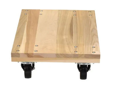 Vestil HDOS-1624-12-NM Hardwood Solid Deck Dolly