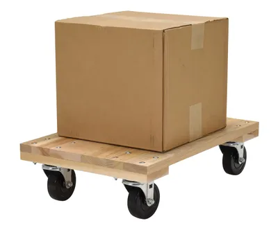 Vestil HDOS-1624-12-NM Hardwood Solid Deck Dolly