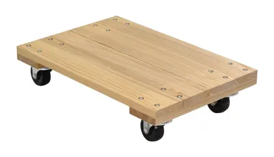 Vestil HDOS-1624-9 Hardwood Solid Deck Dolly