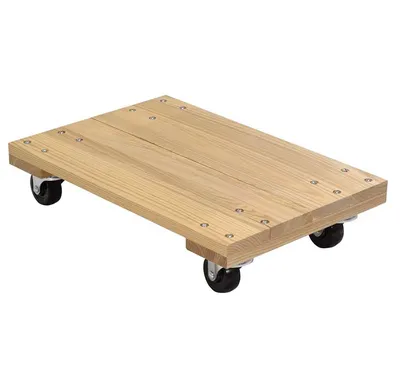 Vestil HDOS-1624-9 Hardwood Solid Deck Dolly