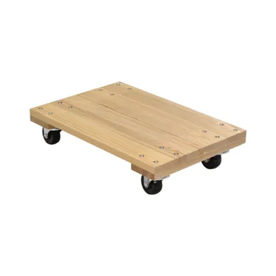 Vestil HDOS-1624-9 Hardwood Solid Deck Dolly