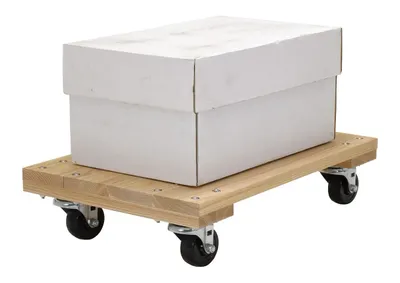Vestil HDOS-1624-9-NM Hardwood Solid Deck Dolly