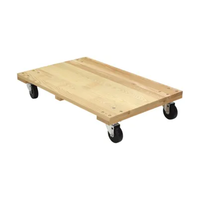 Vestil HDOS-2436-12-NM Hardwood Solid Deck Dolly
