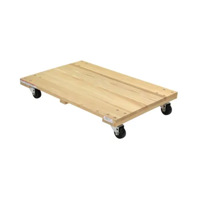 Vestil HDOS-2436-9 Hardwood Solid Deck Dolly