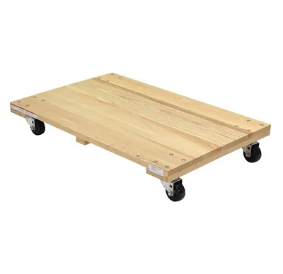 Vestil HDOS-2436-9-NM Hardwood Solid Deck Dolly