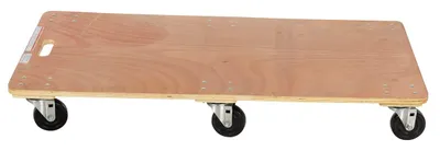 Vestil HDOS-2448-6SW Hardwood Solid Deck Dolly