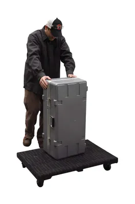 Vestil HDOSC-2436-12 Hardwood Carpeted Dolly