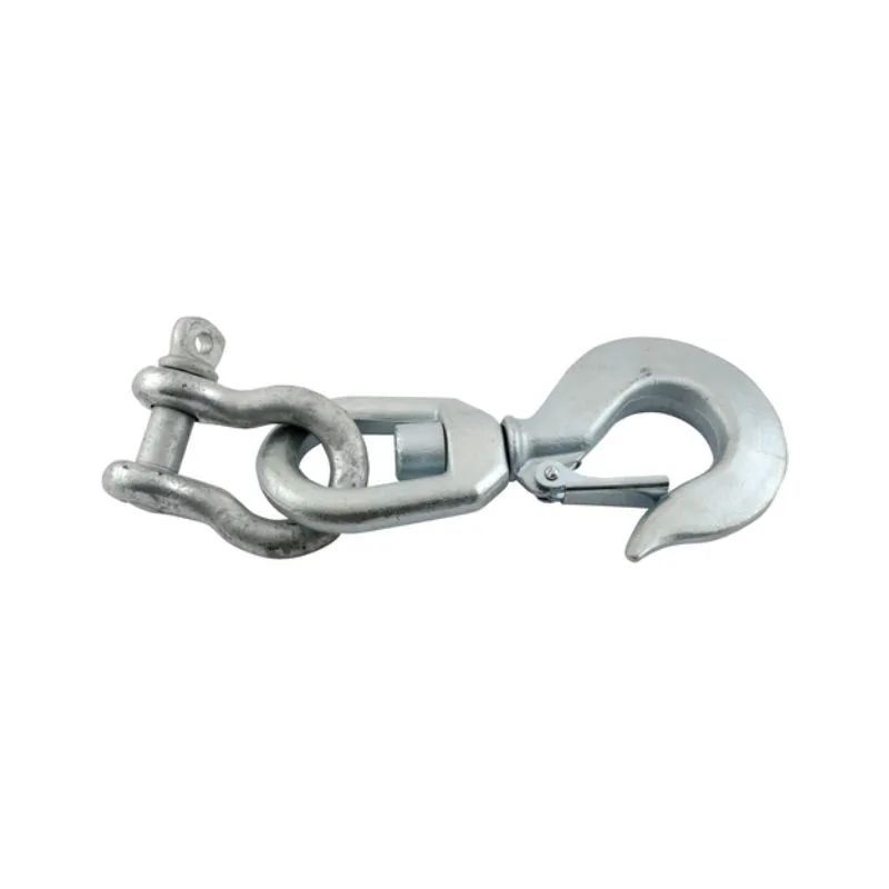 Vestil HOOK-S-10 Steel Swivel Hook with Shackle