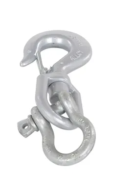 Vestil HOOK-S-6 Steel Swivel Hook with Shackle 3