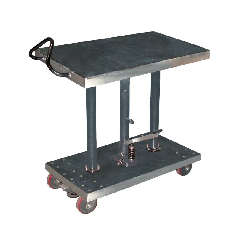 Vestil HT-10-2036A-PSS HYD POST TABLE-PARTIAL SS 1K LB 20 X 36