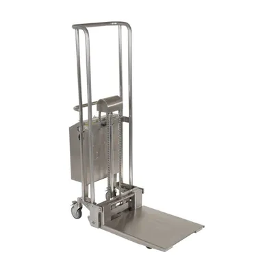 Vestil HYD-10-DC-SS Partially Stainless Steel Portable DC Powered Hefti-Lift 880 Lb. Capacity