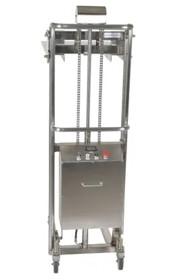 Vestil HYD-10-DC-SS hand truck shown from an alternate angle