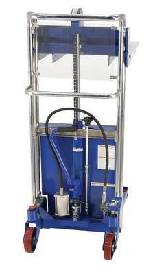 Vestil HYD-5-AIR pallet stacker shown from an alternate angle