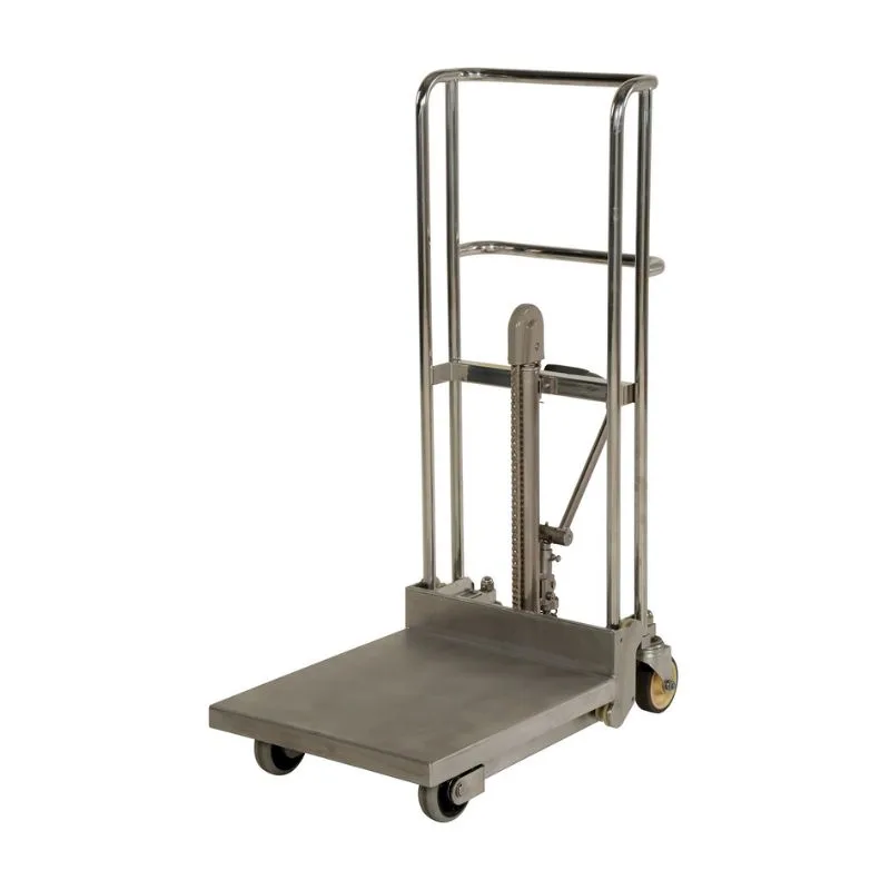 Vestil HYD-5-SS Stainless Steel Hydraulic Hefti-Lift 450 Lb. Capacity