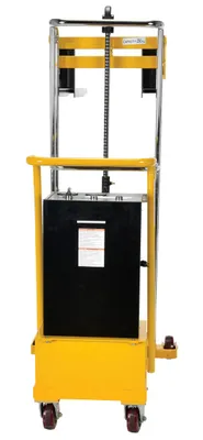 Vestil HYD-CB-10-DC pallet stacker shown from an alternate angle