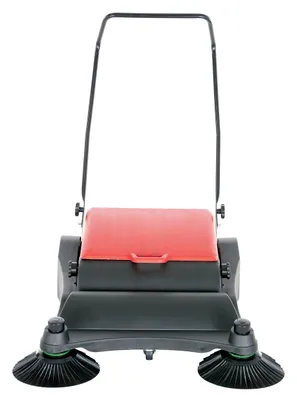 Vestil JAN-LG Plastic-Steel Large Belt Driven Manual Brush Sweeper 2