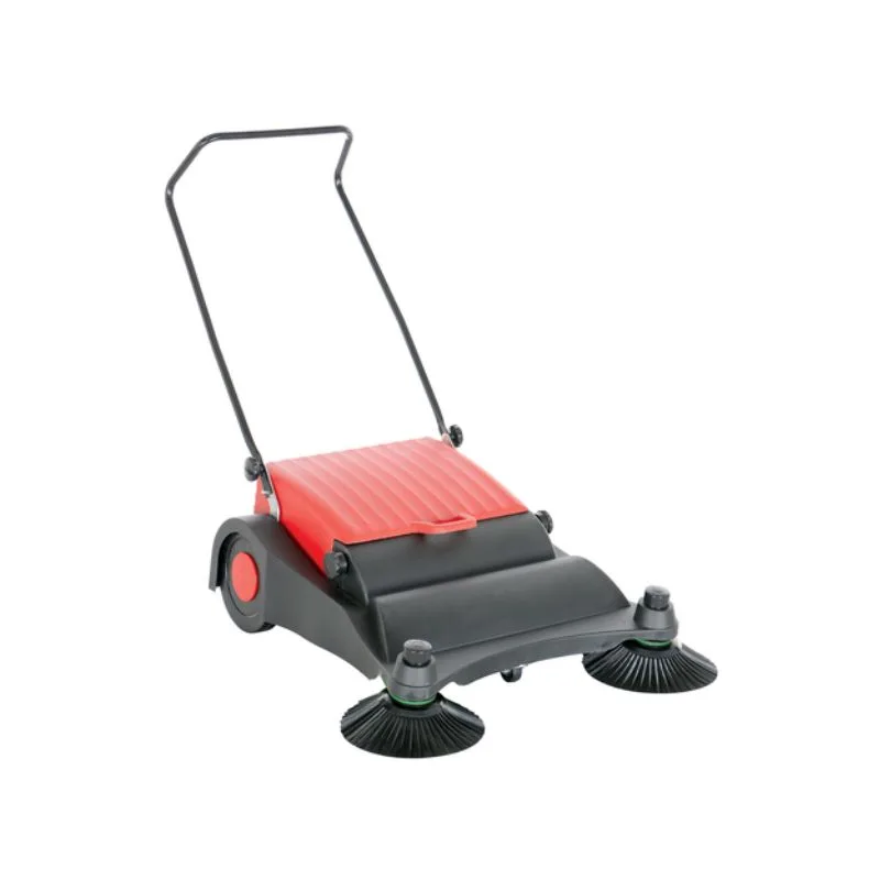 Vestil JAN-LG Plastic-Steel Large Belt Driven Manual Brush Sweeper