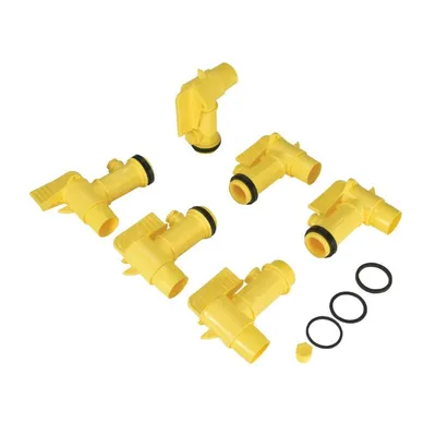 Vestil JDFT-6PKG Polyethylene Bung Jumbo Manual Drum Faucet