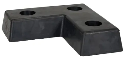 Vestil L-1818-4 Shaped Molded Rubber Bumper 1