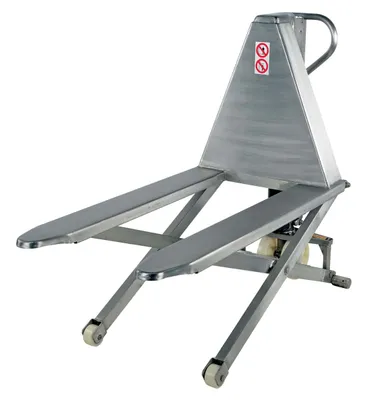 Vestil L-270-HD-SS pallet jack shown from an alternate angle