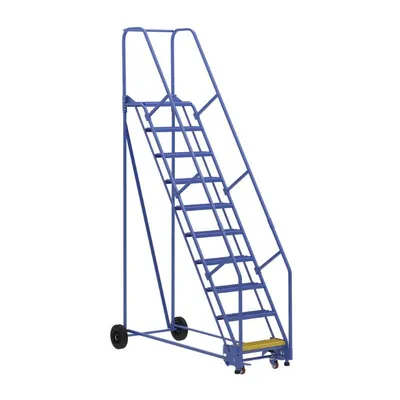 Vestil LAD-10-14-G Steel Rolling Warehouse Ladder