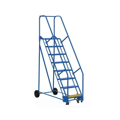 Vestil LAD-8-14-P Steel Rolling Warehouse Ladder
