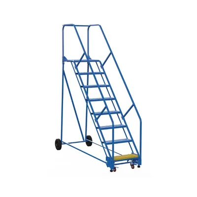Vestil LAD-8-21-P-EZ Steel Rolling Warehouse Ladder