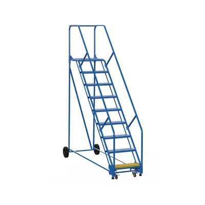 Vestil LAD-9-21-G-EZ Steel Rolling Warehouse Ladder