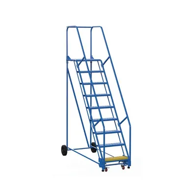 Vestil LAD-9-21-P Steel Rolling Warehouse Ladder