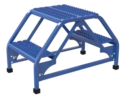 Vestil LAD-DD-18-2-G ladder shown from an alternate angle