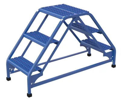 Vestil LAD-DD-18-3-G ladder shown from an alternate angle
