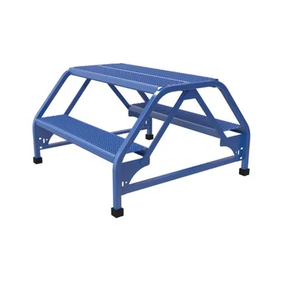 Vestil LAD-DD-32-2-P Steel Double Sided Ladder 2 Perforated