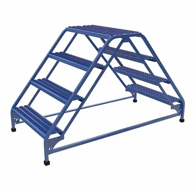 LAD-DD-32-4-G DOUBLE SIDED LADDER 4 STEP 32.75W GRIP