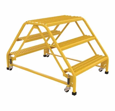 Vestil LAD-DD-P-32-3-G ladder shown from an alternate angle