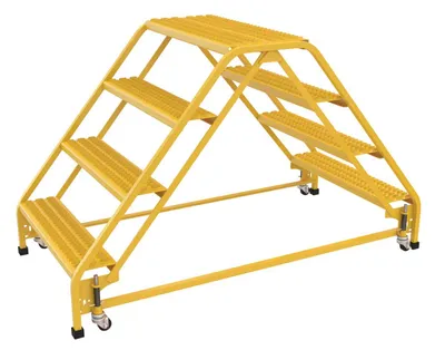 Vestil LAD-DD-P-32-4-G ladder shown from an alternate angle