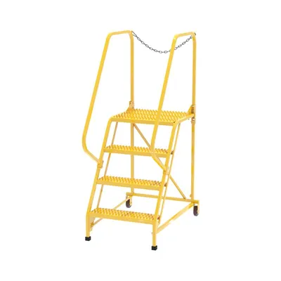 Vestil LAD-MM-4-G-YL Steel Maintenance Ladder