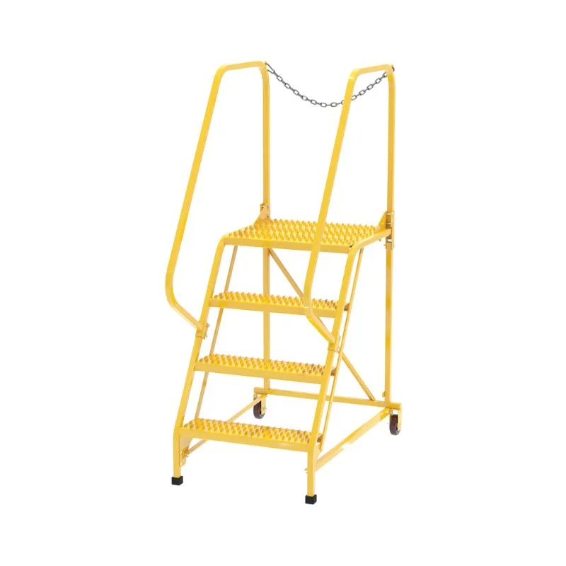 Vestil LAD-MM-4-G-YL Steel Maintenance Ladder